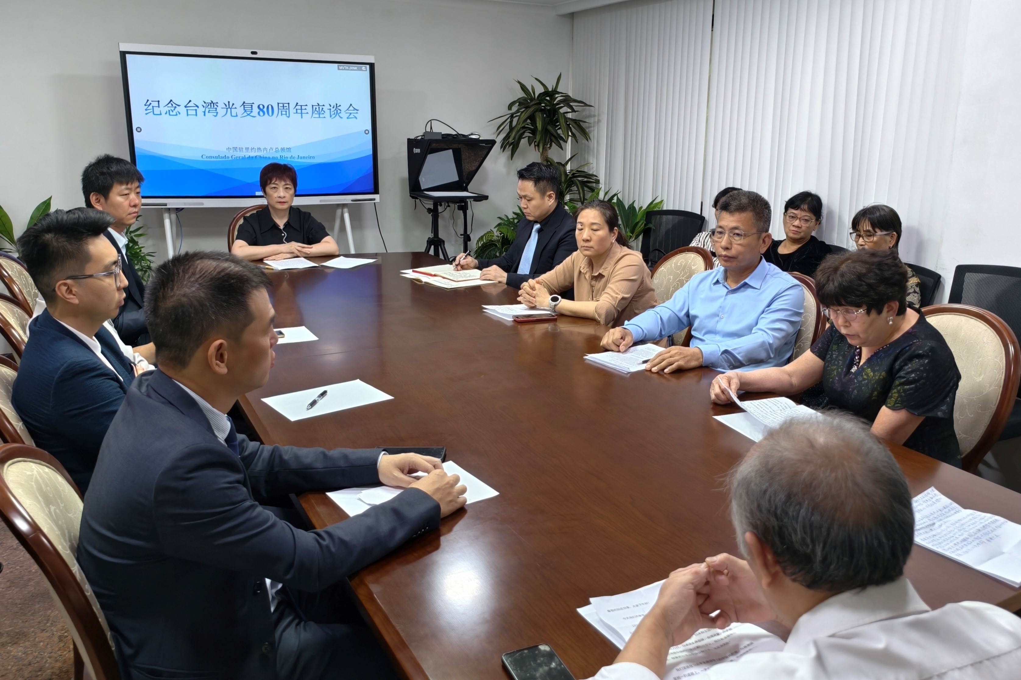 图为座谈会现场。 中国驻里约总领馆供图