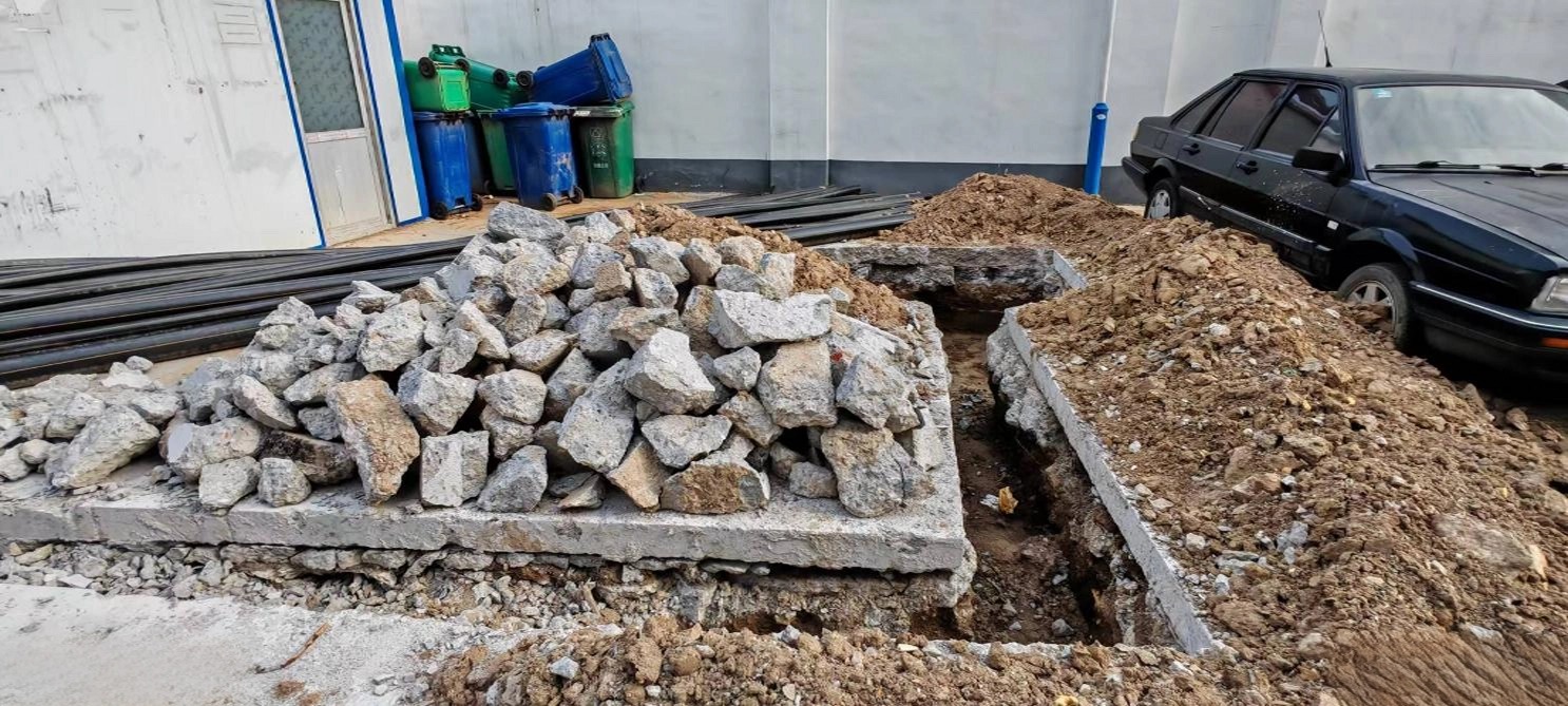 施工作业现场。高碑店市委社情民意办公室供图