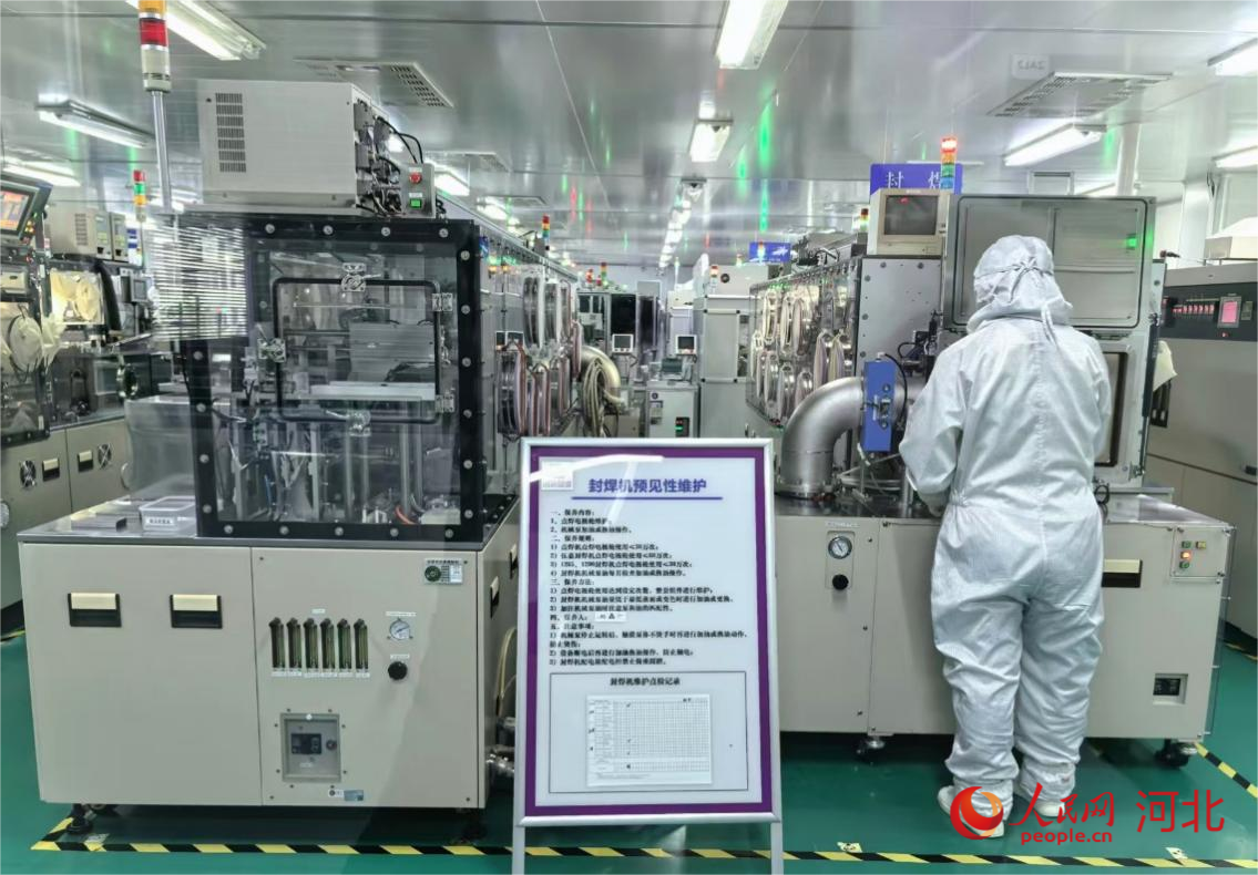国芯晶源生产线。人民网记者 付兆飒摄